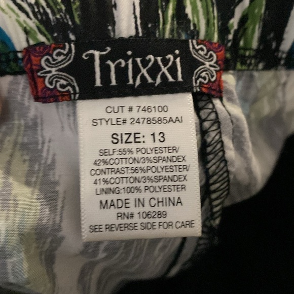 Trixxi Peacock strapless mini dress - Picture 8 of 8